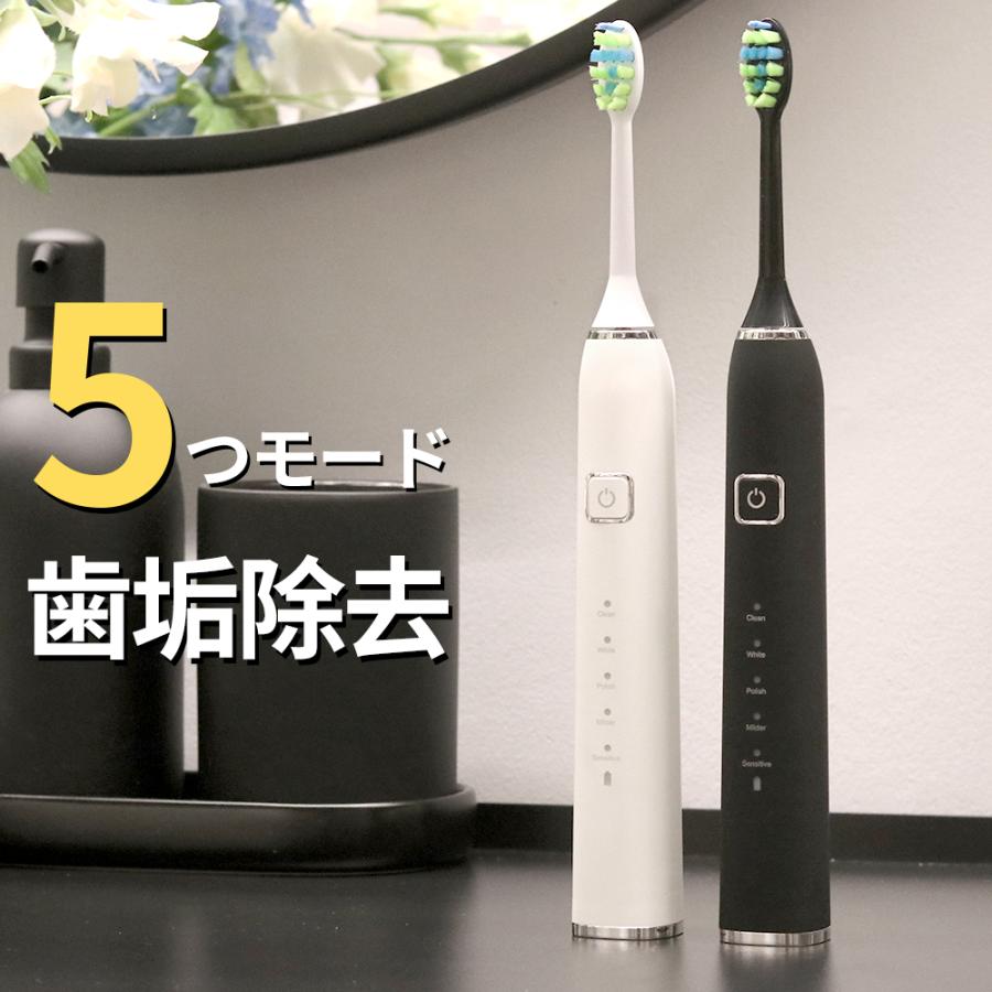 電動歯ブラシ 音波歯ブラシ 替えブラシ 2本付き 歯垢除去 歯石 電動歯ブラシ 音波歯ブラシ 替えブラシ 2本付き 歯垢除去 歯石