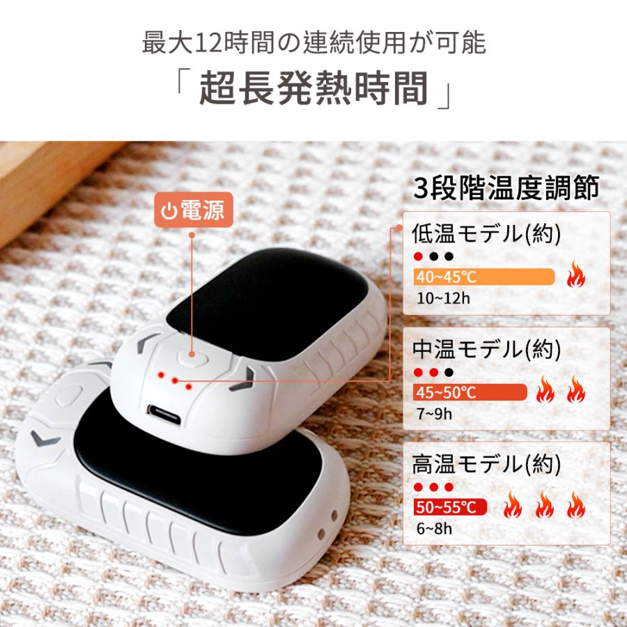 Amazon.co.jp: 充電式カイロ 3秒急速発熱 3階段温度調節 電気