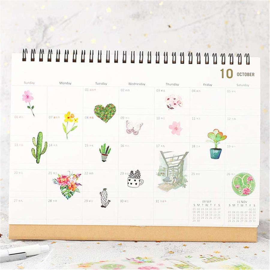 Kamizuki シール 植物 鉢植え 手帳シール スッテカー Diy 手作り 日記 ダイアリー カレンダー アルバム 家計簿 可愛い オシ ストアクエスト 通販 Yahoo ショッピング