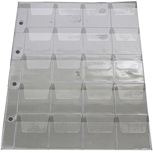 Web限定 テージー コインフリーアルバム スペア コインフリーポケット 4列5段台紙 5枚入 Ca 345s Discoversvg Com