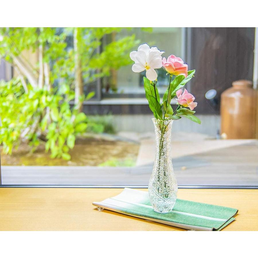 アデリア ガラス 花瓶 一輪挿しクリア F6 8 高21cm 花瓶 クリスタル 日本製 R