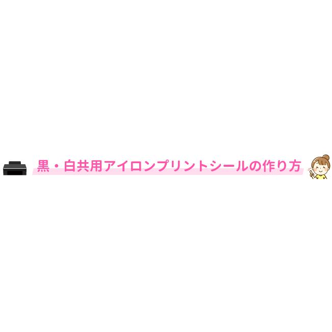 黒・白共用アイロンプリントシールA4(2枚入り) : クイック 黒・白共用アイロンプリントシールA4(2枚入り) : クイック