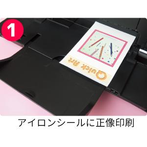 黒・白共用アイロンプリントシールA4(2枚入り） : クイック
