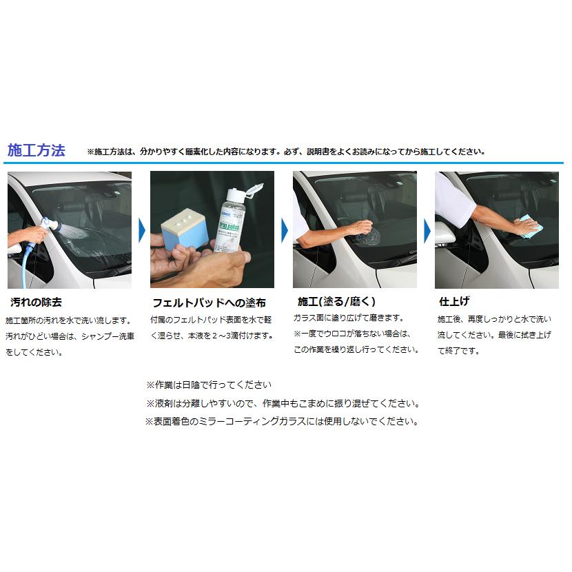 車のフロントガラス用　水垢ウロコ落とし　専用スポンジ付き-ドロップポリッシュ |  | 03