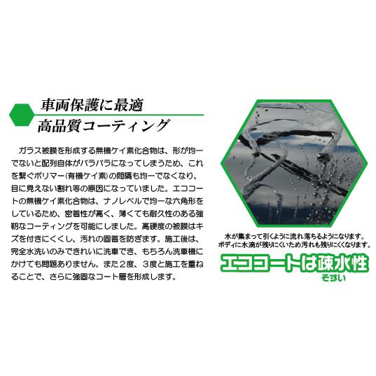 疎水性ガラスコーティング 車のボディーに深い艶をもたらす-エココート |  | 08
