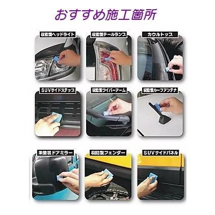 樹脂グロスコート 未塗装樹脂パーツコーティング 樹脂パーツが黒く復活艶をキープする樹脂コート  黒樹脂復活剤プレミアムコート コーティング剤　20ml | QUICK | 02