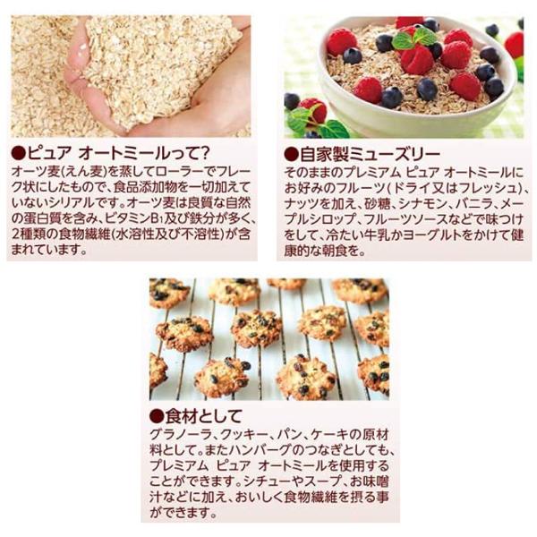 日本食品製造 日食 オートミール プレミアムピュア 340g ×2個