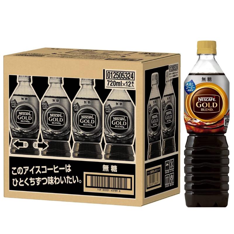 ネスカフェ ゴールドブレンド ボトルコーヒー 無糖 720ml ペットボトル ×12本｜quickfactory-annex｜05