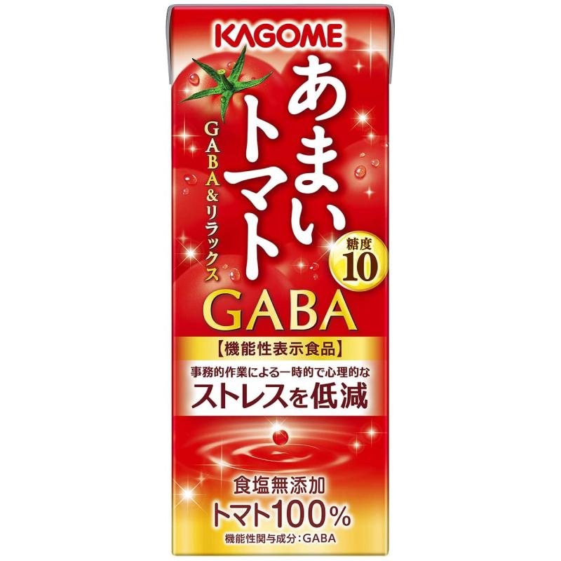 カゴメ あまいトマト GABA＆リラックス 195ml ×48本 トマトジュース 紙パック 機能性表示食品 送料無料｜quickfactory-annex｜08