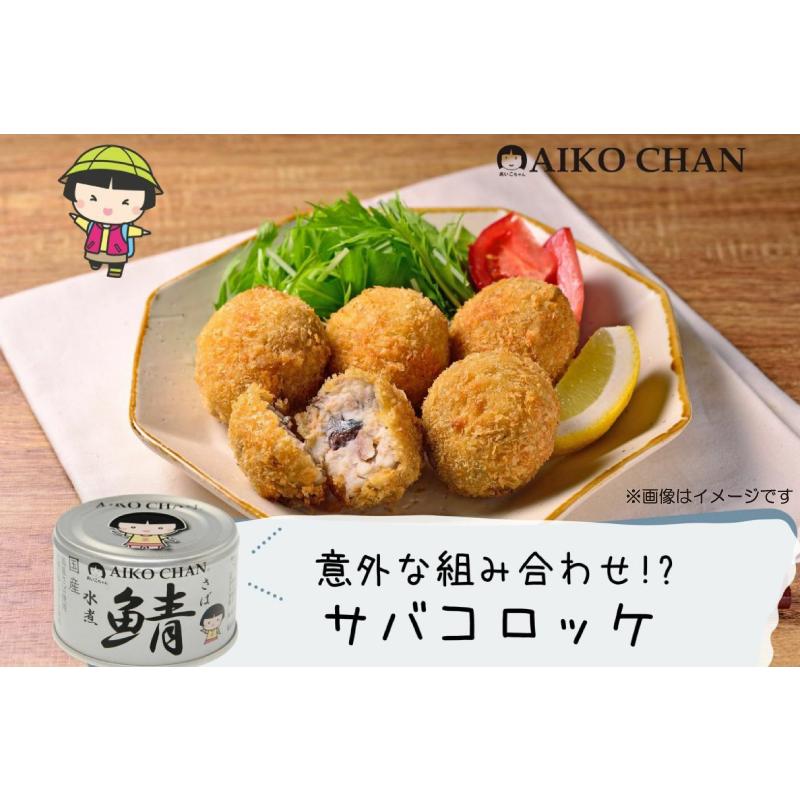AIKO CHAN 伊藤食品 鯖缶 あいこちゃん 銀の鯖 水煮 150g 48缶 (銀の