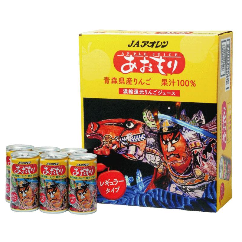 青森りんごジュース 缶 アオレン あおもりねぶた レギュラー 195ml×30本 送料無料 |  | 01