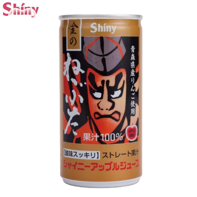 青森りんごジュース シャイニーアップルジュース 金のねぶた 195g ×30本 送料無料 | ねぶた | 01