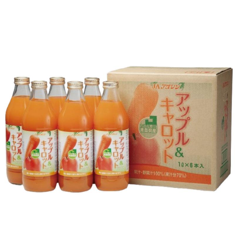 野菜ジュース アオレン 青森県産りんご使用 アップル＆キャロット 1000ml瓶×6本 送料無料 |  | 02