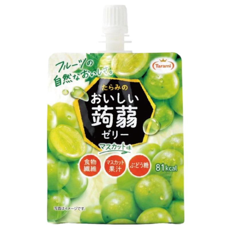 たらみ ゼリー おいしい蒟蒻ゼリー シリーズ マスカット味 150g 6個 | おいしい蒟蒻ゼリー | 02