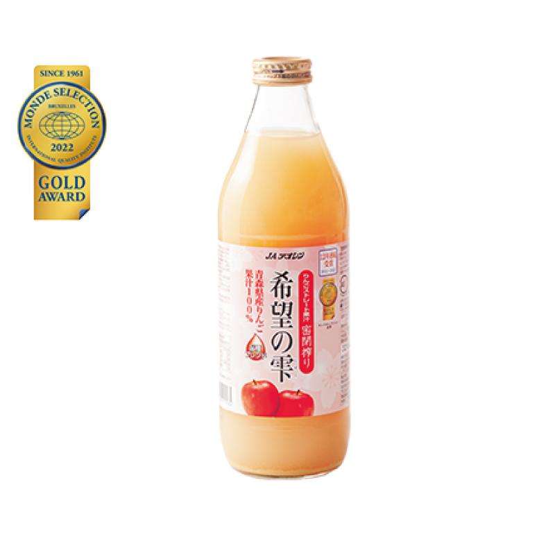青森りんごジュース アオレン 希望の雫 りんごジュース 品種ブレンド 1000ml 瓶 ×24本 (6本入×4ケース) 送料無料 |  | 01
