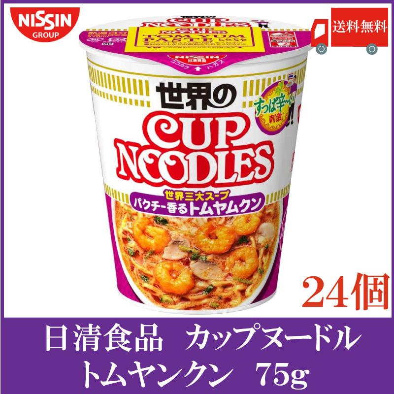 日清食品 カップヌードル トムヤムクン 75g×24個 (12個入×2ケース) 送料無料｜quickfactory