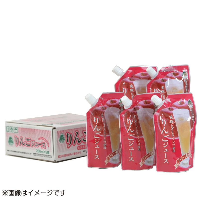 八戸中央青果 完熟もぎとりりんご使用 紅玉の里あおもり倉石 ストレート果汁100% りんごジュース 200ml ×60個 送料無料(八戸中央青果) |  | 01