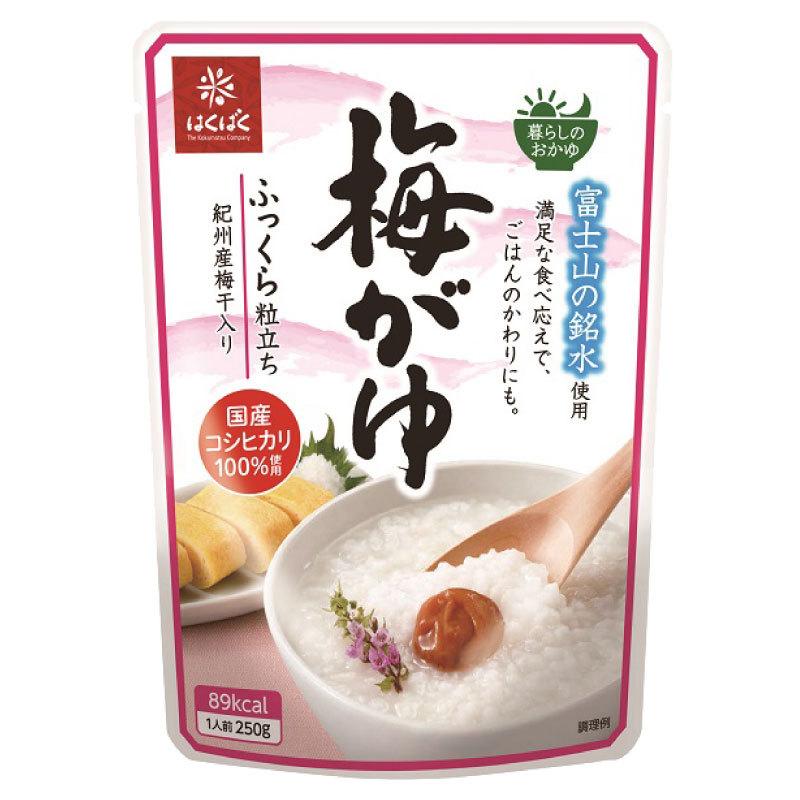 はくばく 暮らしのおかゆ 250g ×4個セット (4種×各1個) 白がゆ 梅がゆ 玉子がゆ 紅鮭がゆ 送料無料 | はくばく | 06