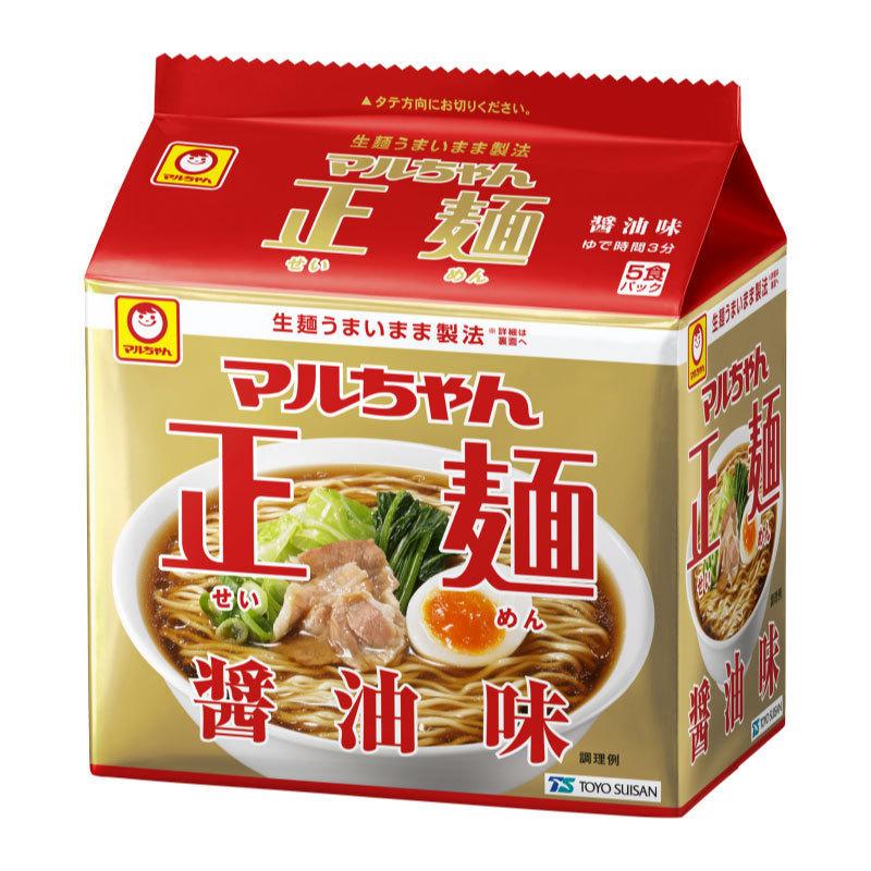 マルちゃん 正麺 醤油味 5食パック ×12個 (6個入×2ケース) 送料無料 | マルちゃん正麺 | 01