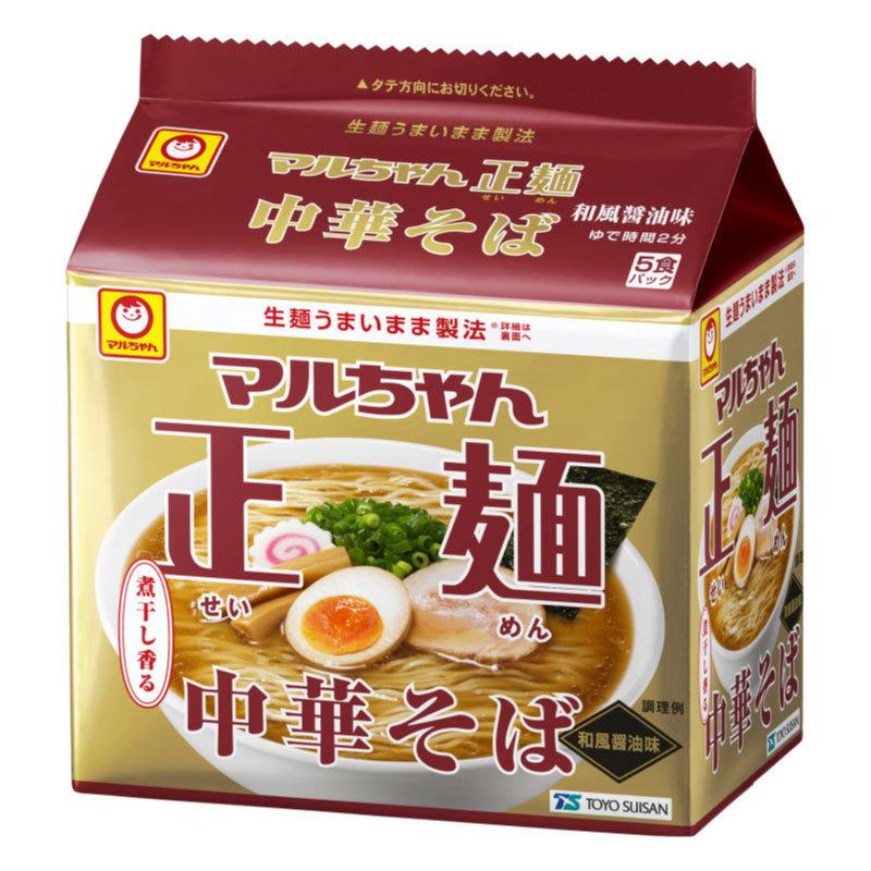 マルちゃん 正麺 中華そば 和風醤油味 5食パック ×12個 (6個入×2ケース) 送料無料 | マルちゃん正麺 | 01