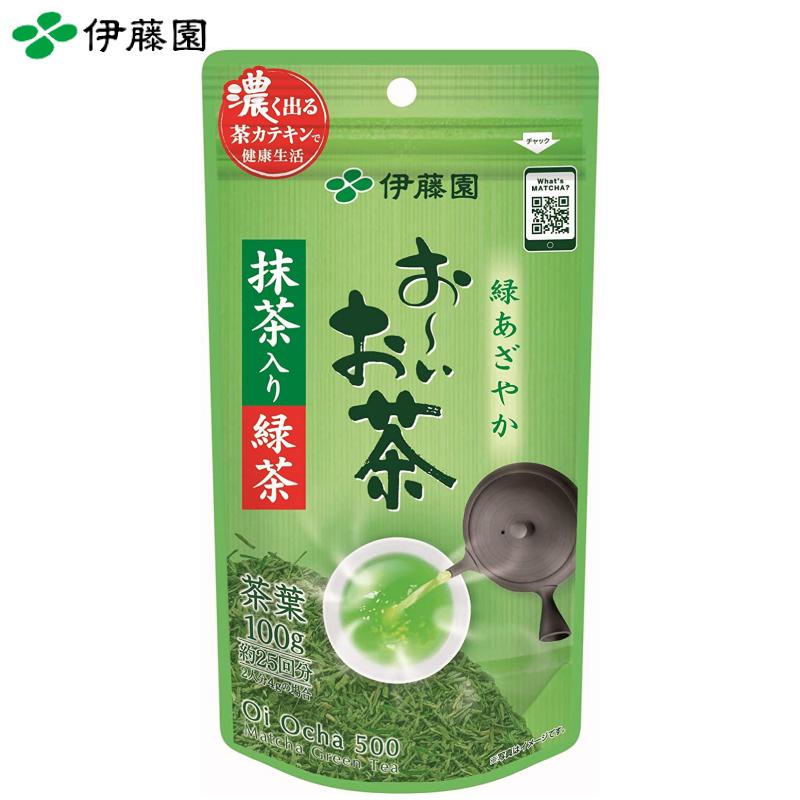 伊藤園 おーいお茶 抹茶入り緑茶 100g ×2袋 送料無料 | 伊藤園 | 01