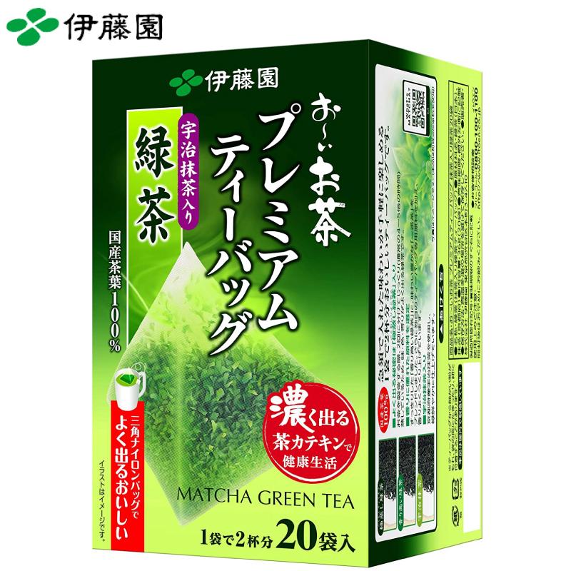 伊藤園 おーいお茶 プレミアムティーバッグ 宇治抹茶入り緑茶 20袋入×3個 送料無料 | 伊藤園 | 01