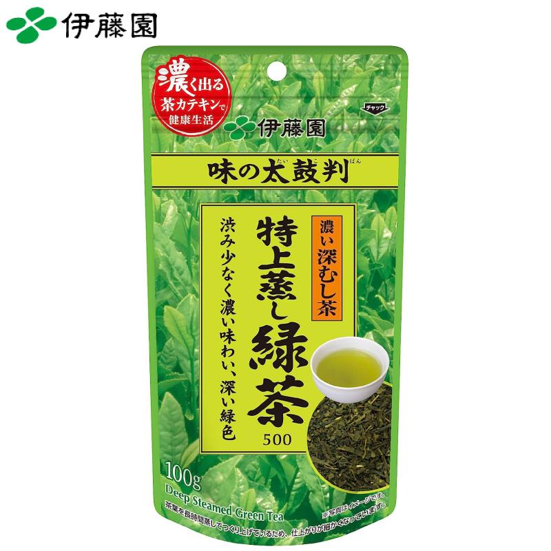 伊藤園 味の太鼓判 特上蒸し緑茶500 100g ×3袋 送料無料 | 伊藤園 | 01