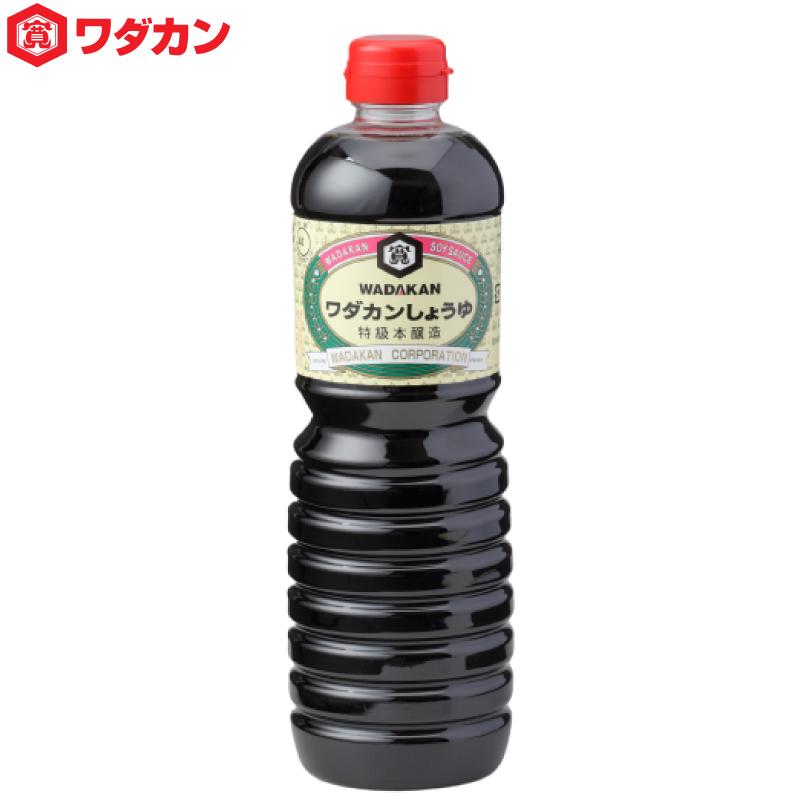 ワダカン 特級 本醸造 しょうゆ 1000ml ×2本 ペットボトル 送料無料 | ワダカン | 01
