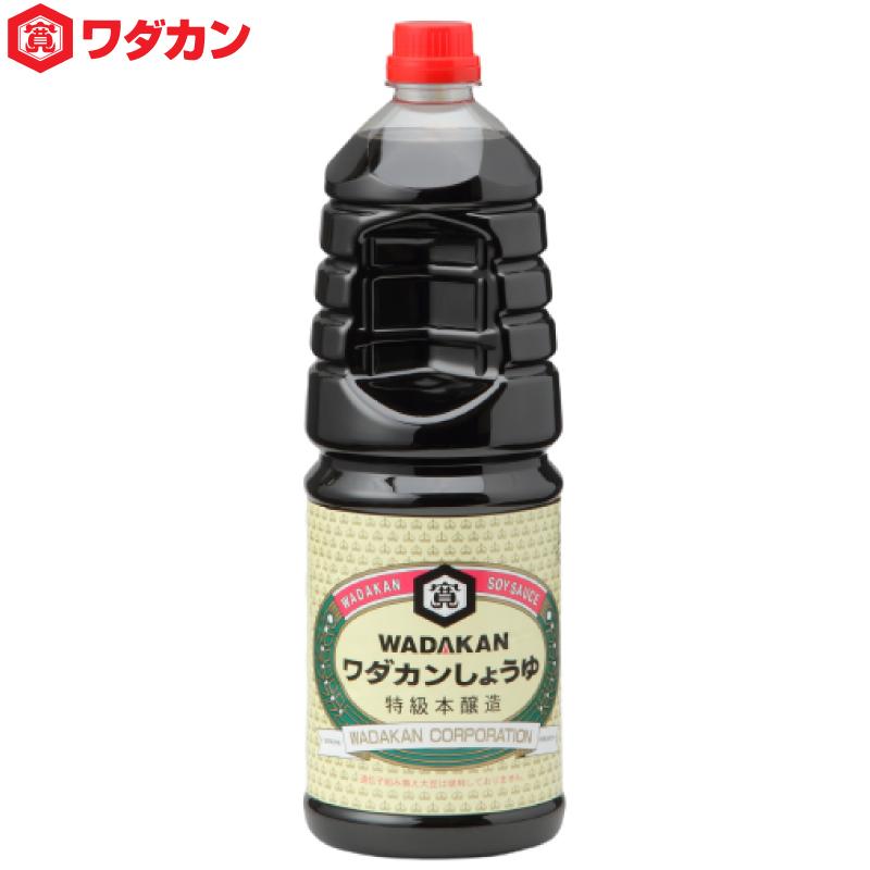 ワダカン 特級 本醸造 しょうゆ 1.8L ×3本 ペットボトル 送料無料 | ワダカン | 01