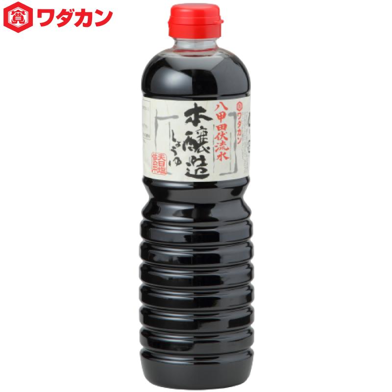 ワダカン 八甲田伏流水 本醸造しょうゆ 1000ml ×3本 ペットボトル 送料無料 | ワダカン | 01