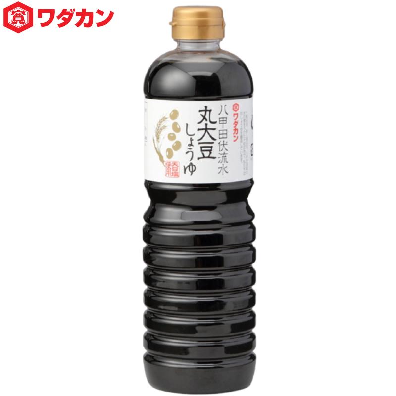 ワダカン 八甲田伏流水 特級 丸大豆しょうゆ 1000ml ×6本 ペットボトル 送料無料 | ワダカン | 01