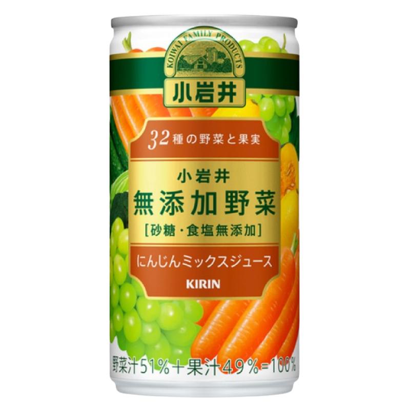 キリン 小岩井 無添加野菜 32種の野菜と果実 190g 缶 ×60本 (30本入×2ケース) 送料無料 | 小岩井 | 03