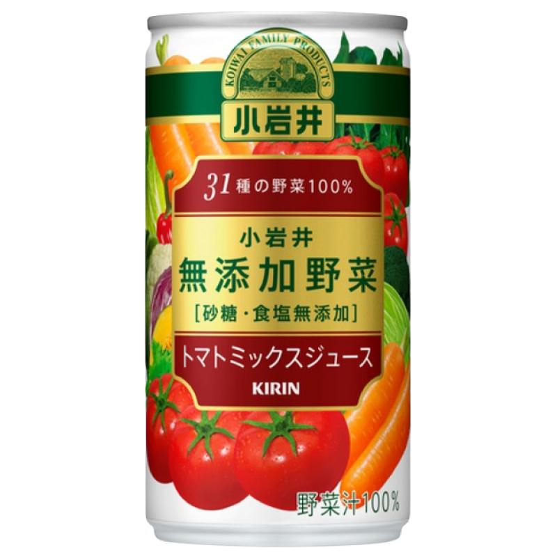 キリン 小岩井 無添加野菜 31種の野菜100% 190g 缶 ×120本 (30本入×4ケース) 送料無料 | 小岩井 | 03