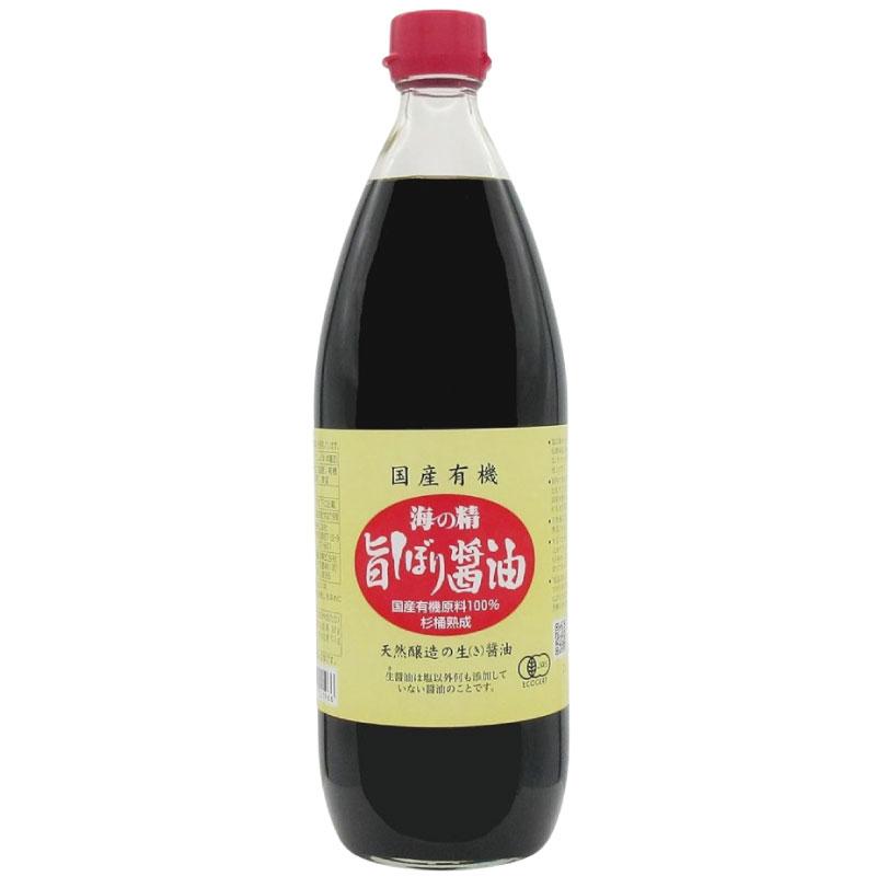 海の精 醤油 国産有機 旨しぼり醤油 1L ×3本 送料無料 | 海の精 | 01