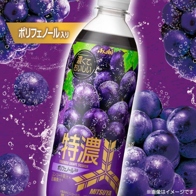 アサヒ飲料 三ツ矢 特濃グレープスカッシュ PET 500ml ×24本 | 三ツ矢 | 02