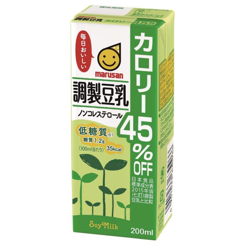 マルサン 豆乳 調整豆乳 カロリー45%オフ 200ml 72本 送料無料 | マルサンアイ | 01