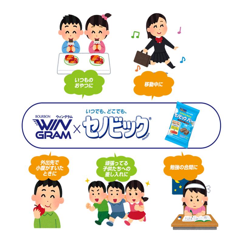 送料無料 ブルボン セノビックバー ミニクッキー 97g×24袋 | ブルボン | 01