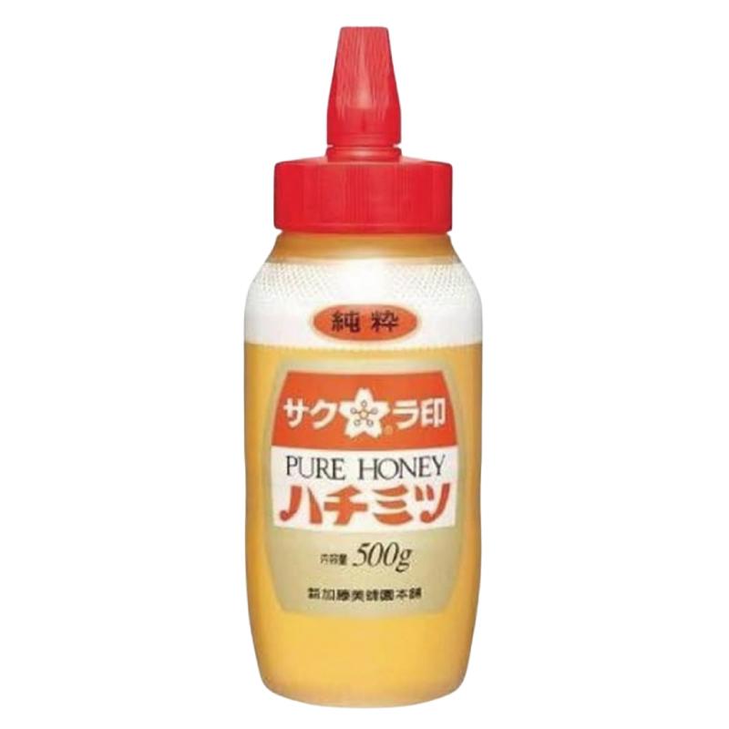 加藤美蜂園 サクラ印 純粋ハチミツ ポリ容器 500g(はちみつ 蜂蜜) | サクラ印 | 01