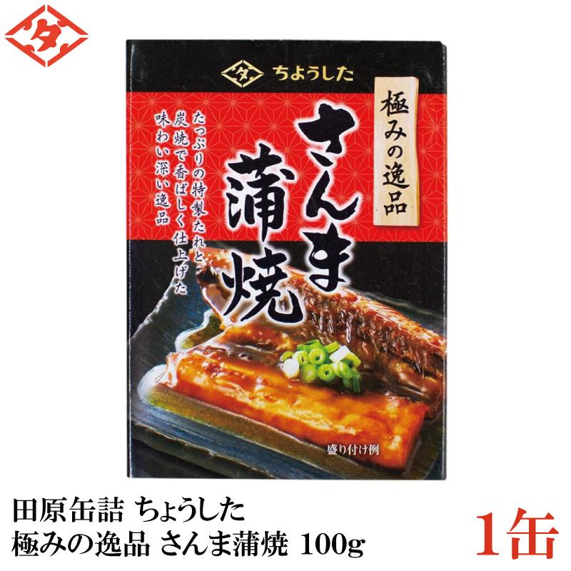 ちょうした 極みの逸品 さんま蒲焼 100g×1缶【イージーオープン缶 田原缶詰】 | 