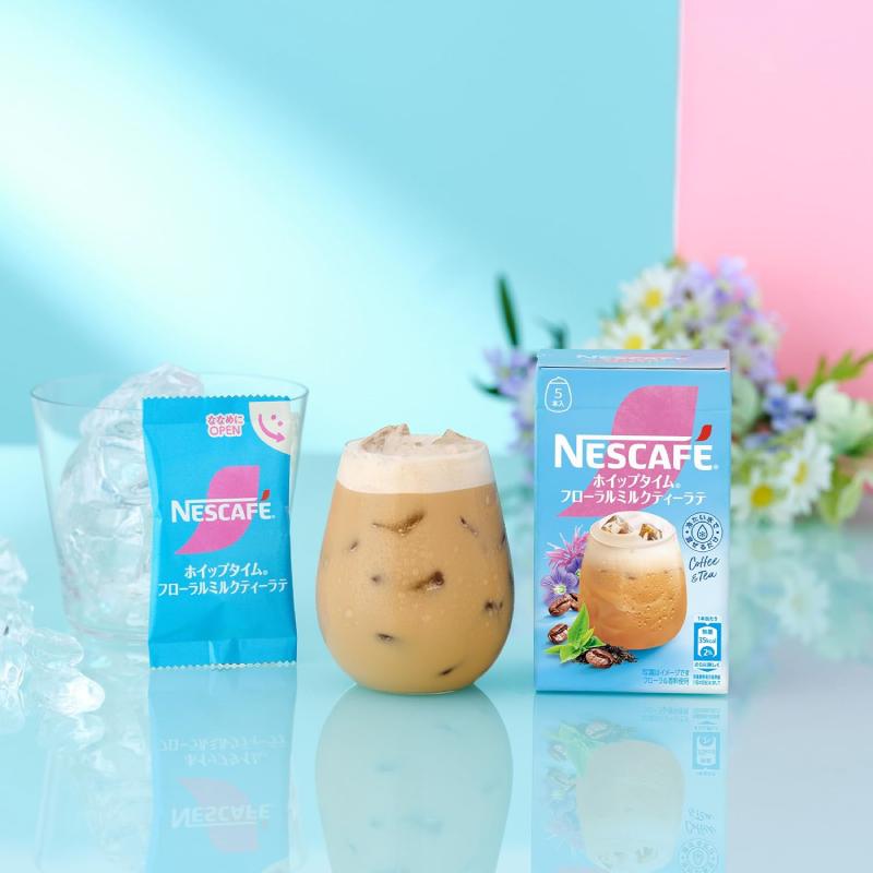 送料無料 ネスレ ネスカフェ ホイップタイム フローラルミルクティーラテ （9.5g×5本）×12箱 | ネスカフェ | 03