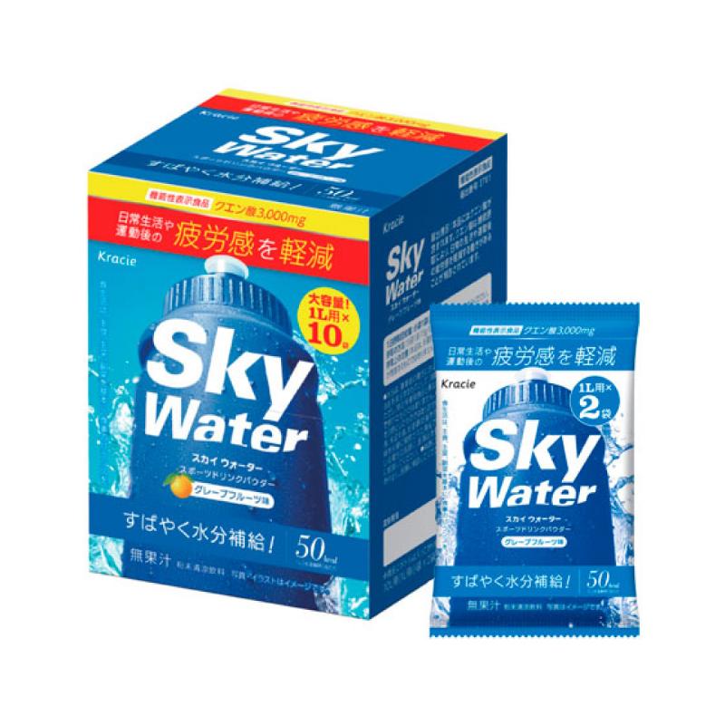 クラシエ スカイウォーター グレープフルーツ味 1L用×10袋 4個セット skywater スポドリ 粉末 送料無料 | スカイウォーター | 01