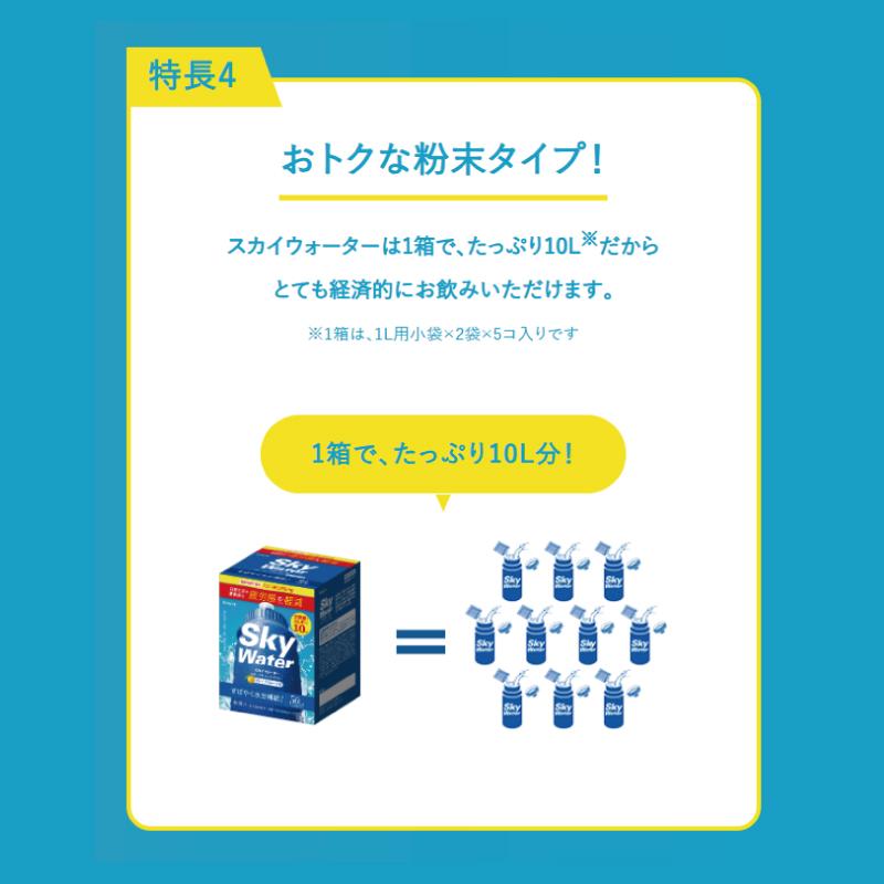 クラシエ スカイウォーター ライチ味 1L用×10袋 開封発送 skywater スポドリ 粉末 送料無料 | スカイウォーター | 09