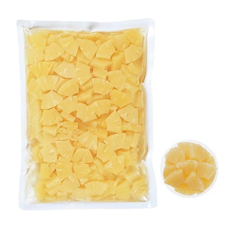 送料無料 はごろも 甘みあっさり パイン チビット1/6カット パウチ 1.6kg ×12袋 | はごろもフーズ | 01