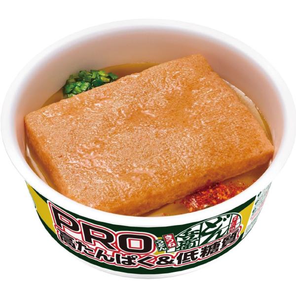 送料無料 日清 どん兵衛 高たんぱくPRO(高たんぱく＆低糖質) きつねうどん 86g (東)×12食【1箱】 | 日清のどん兵衛 | 01