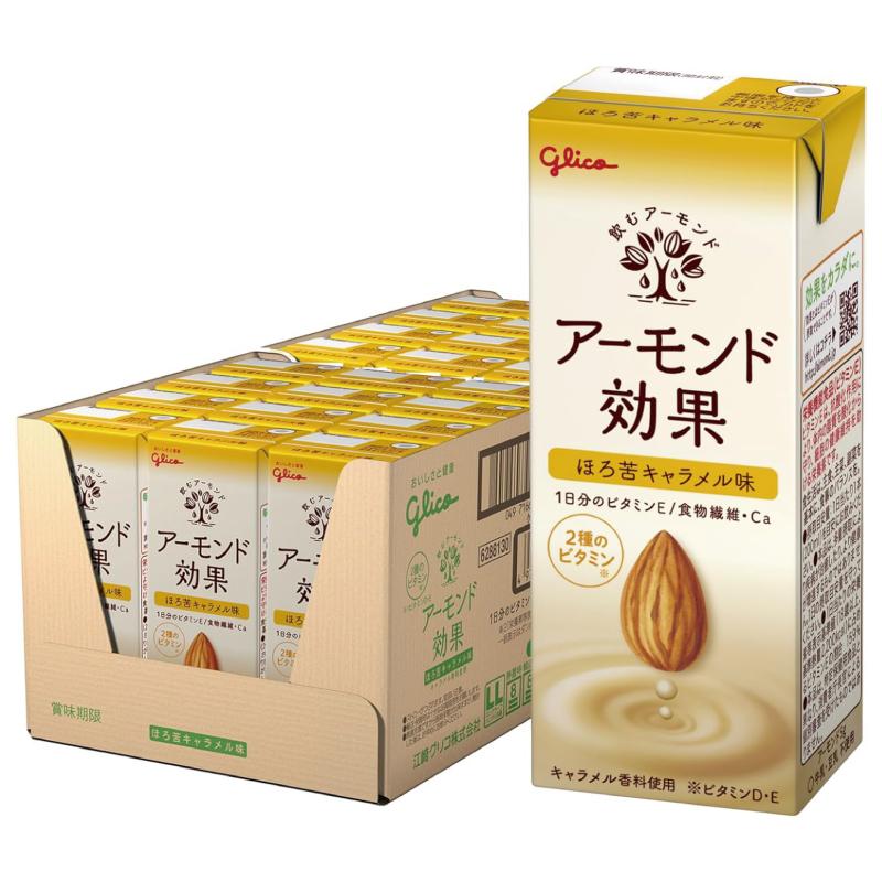 グリコ アーモンド効果 ほろ苦キャラメル 200ml 1箱 (24本) | アーモンド効果 | 02