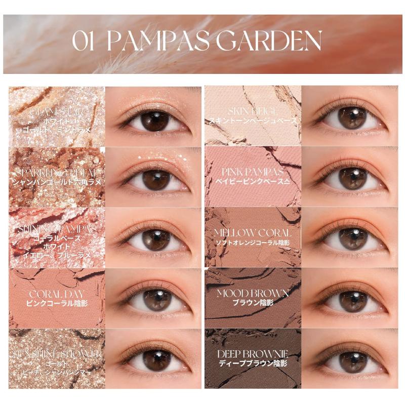 ロムアンド rom&nd ベターザンパレット 01 パンパスガーデン(韓国コスメ アイシャドウ 正規取扱店 ) 送料無料 | rom＆nd | 07