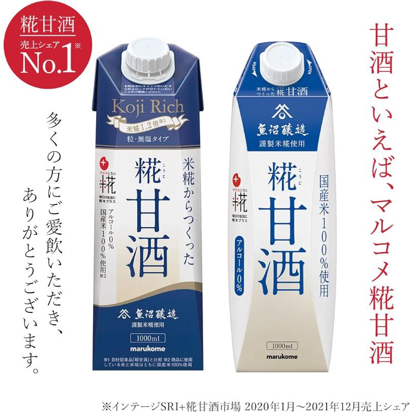 送料無料 マルコメ プラス糀 米糀からつくった糀甘酒 LL オリゴ糖 125ml 紙パック×3箱【54本】 | プラス糀 糀甘酒 | 02