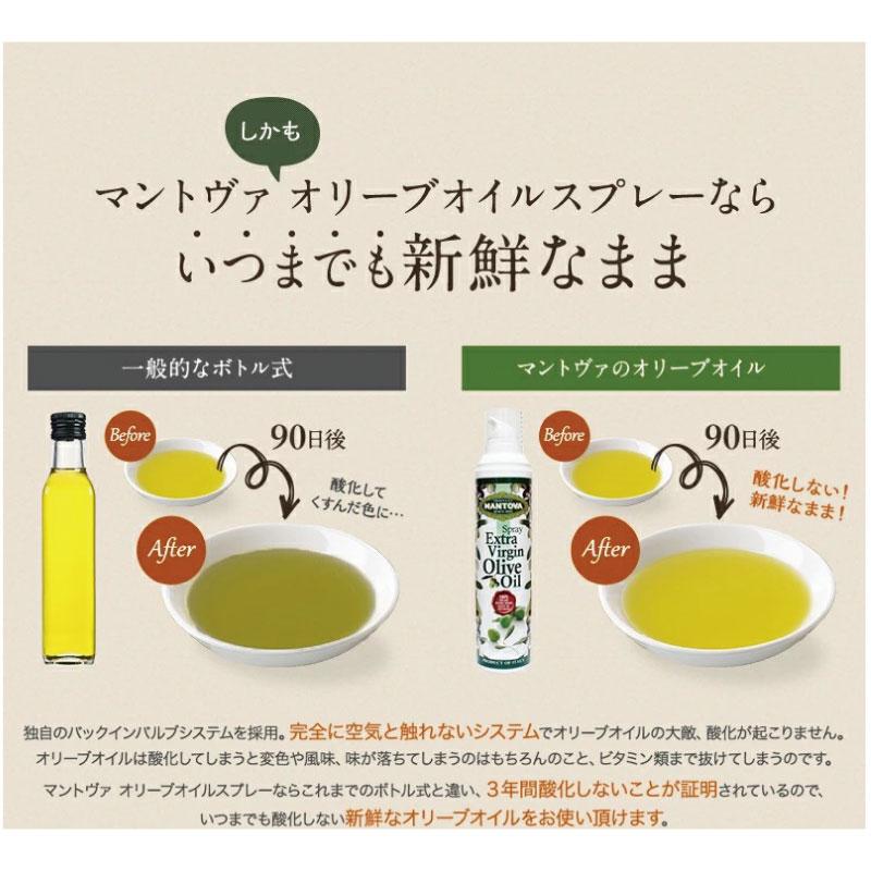 送料無料 マントヴァ 100％イタリアン エクストラバージン オリーブオイルスプレー 228g×6本 |  | 05