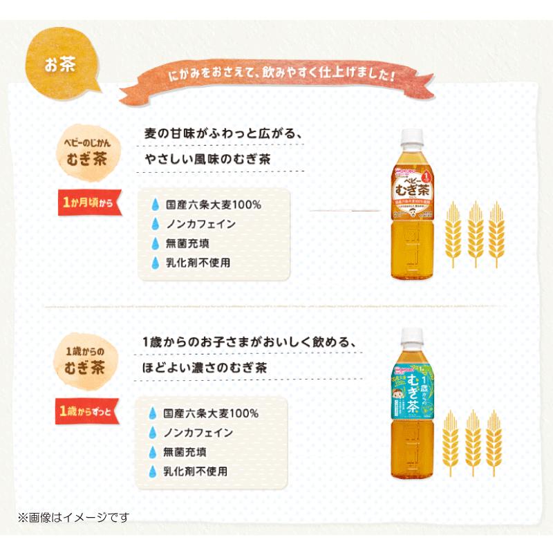 和光堂 ベビーのじかん 1歳からのむぎ茶 500ml ×24本 送料無料 | ベビーのじかん | 01