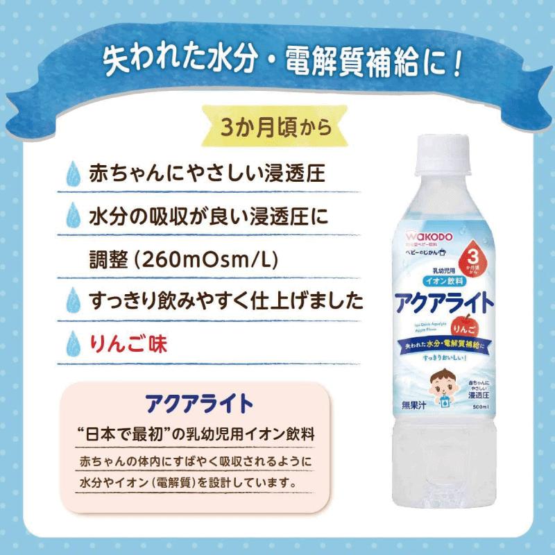 和光堂 ベビーのじかん アクアライト りんご 500ml ×24本 | ベビーのじかん | 03
